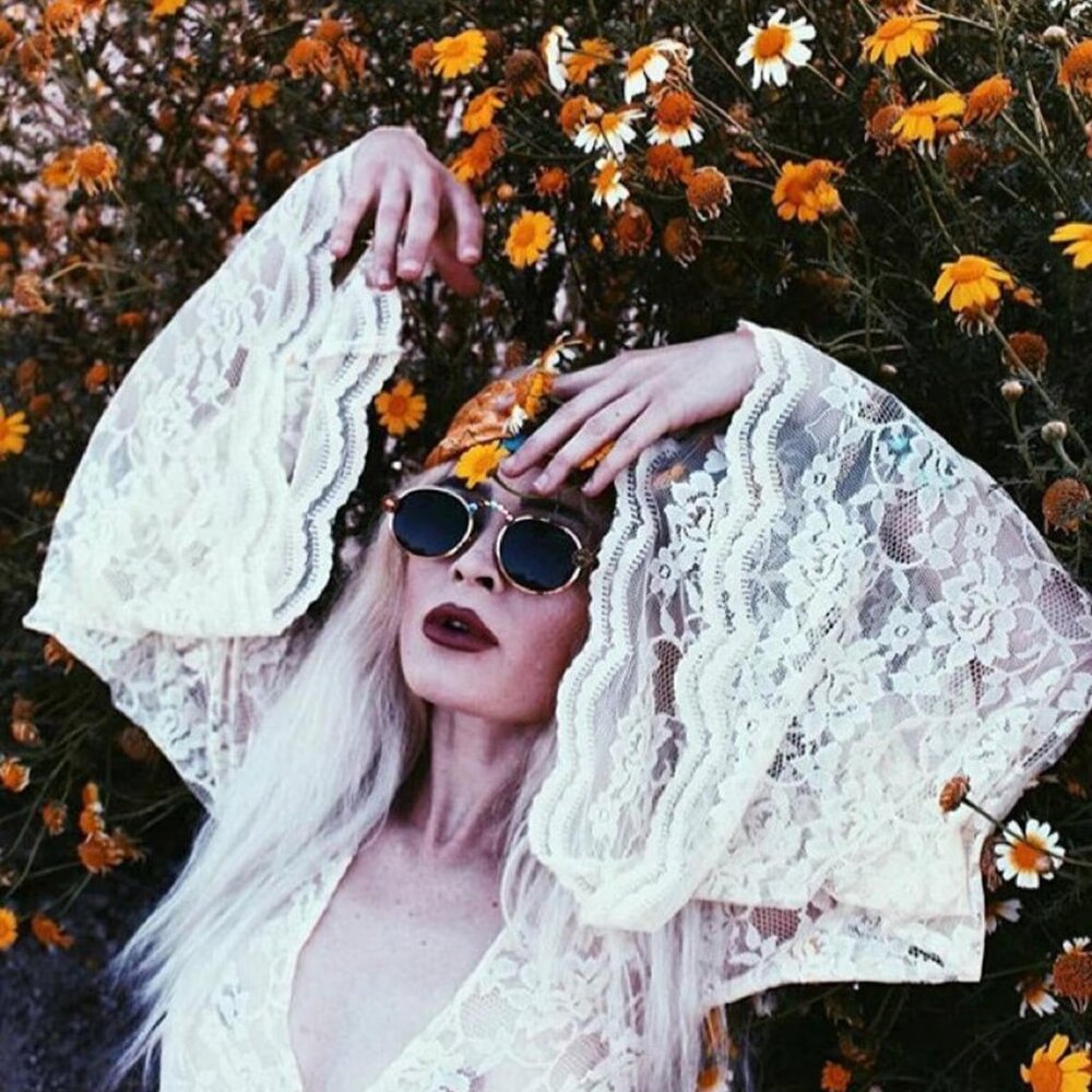 Sheer lace wrap crop top